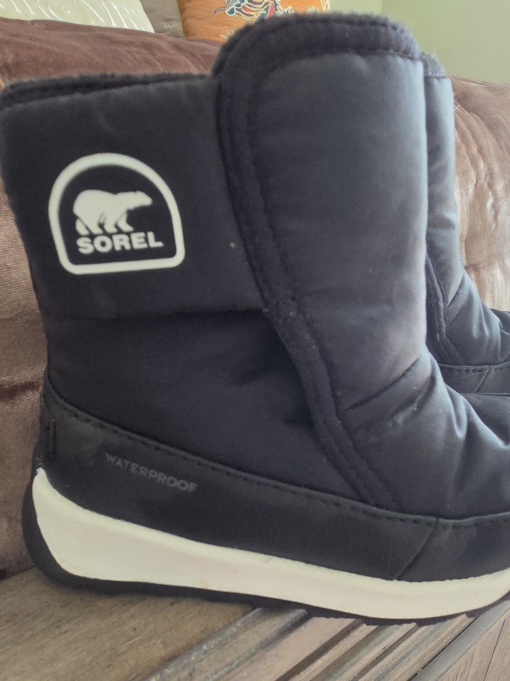 Sorel Kids Black Waterproof Winter Boots